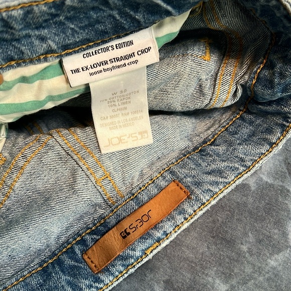 Joe's Jeans Collector's Edition The Ex-Lover Straight Crop Loose Boyfriend Crop - Picture 3 of 16